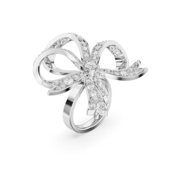 Anillo Swarovski Volta Lazo Grande Blanco - Imagen 2