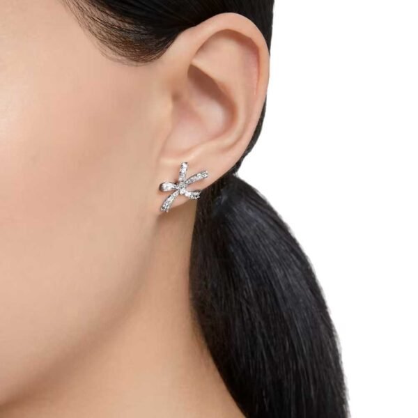 Aros Swarovski Volta Lazo Blanco - Imagen 3
