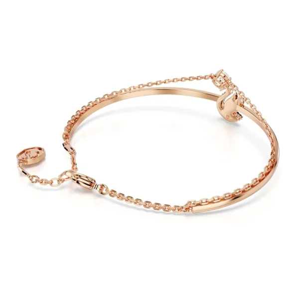 Pulsera Swarovski Iconic Swan Cristal Negro Rose - Imagen 3