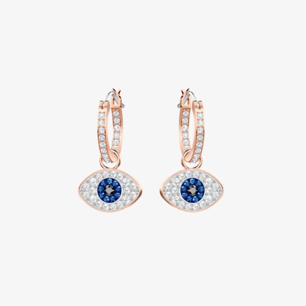 Aros Swarovski Evil Eye Rose