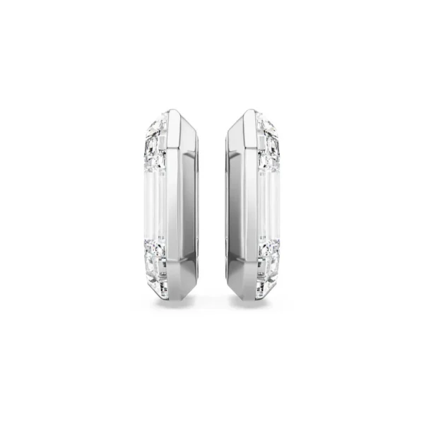 Aros Swarovski Lucent Octogonal Cristal Blanco - Imagen 2