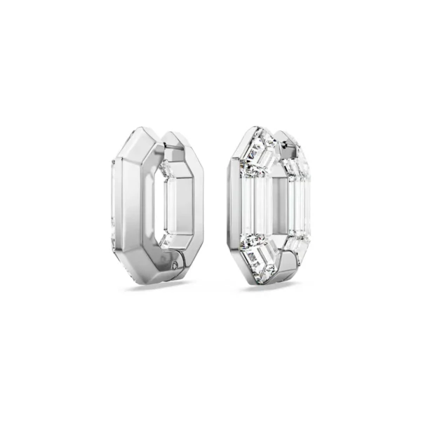 Aros Swarovski Lucent Octogonal Cristal Blanco - Imagen 3