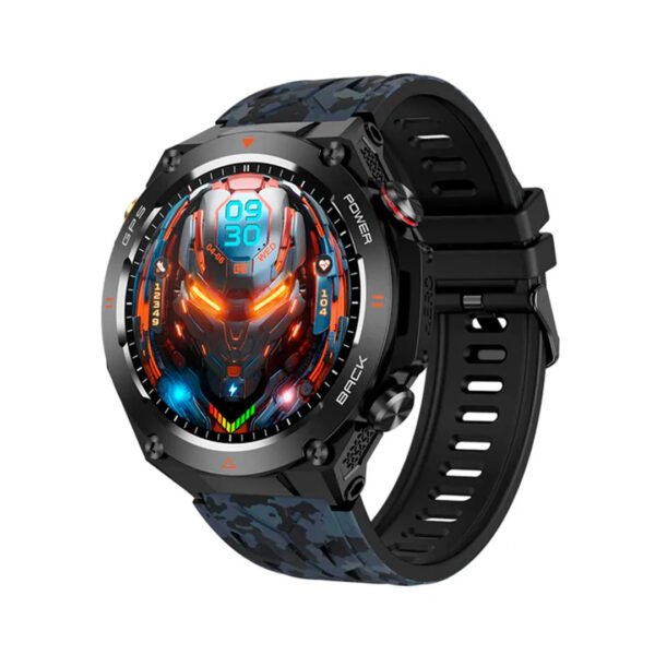 Smartwatch Colmi V75 GPS Camuflado Azul y Negro Silicona