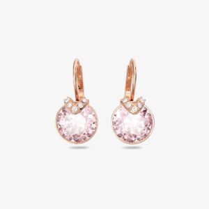 Aros Swarovski Bella V Cristal Rosa Baño de Rodio Rose