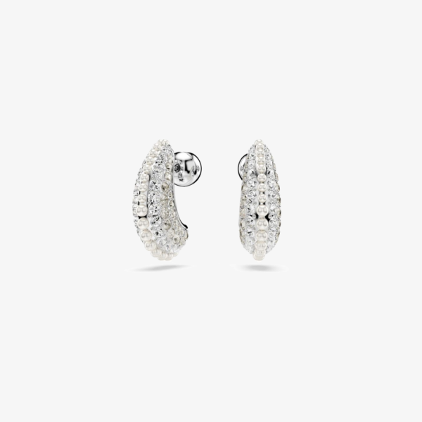 Aros Swarovski Sublima Crystal Pearls Blanco