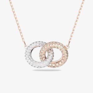 Collar Swarovski Stone Blanco Rose