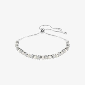 Pulsera Swarovski Tennis Matrix Perla de Cristal Blanco