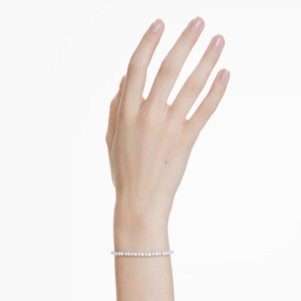 Pulsera Swarovski Tennis Matrix Perla de Cristal Blanco - Imagen 4