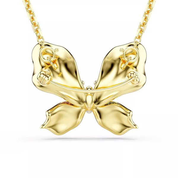 Collar Swarovski Idyllia Butterfly Cristales Multicolor Dorado - Imagen 4