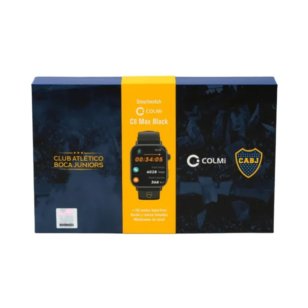 Smartwatch Colmi Oficial Boca C8 MAX Negro + correa extra + fondos exclusivos - Imagen 9