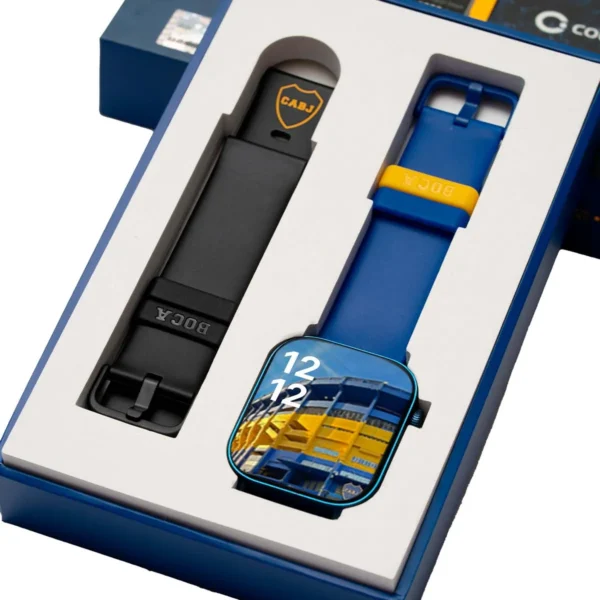 Smartwatch Colmi Oficial Boca C8 MAX Azul + Correa Extra + Fondos Exclusivos - Imagen 3
