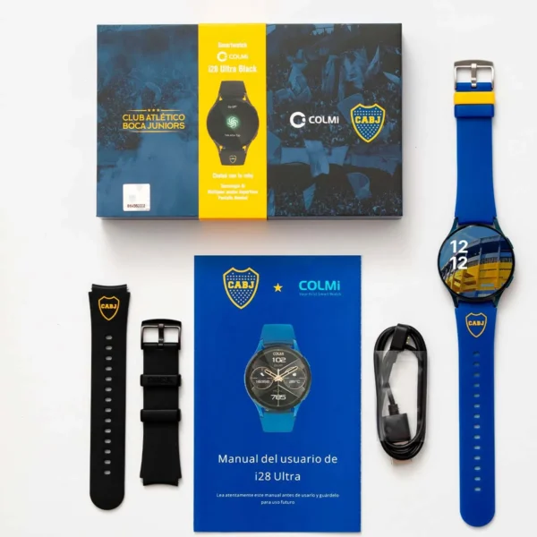 Smartwatch Colmi I28 UItra oficial Boca Negro + Correa Extra + Fondos Exclusivos - Imagen 5