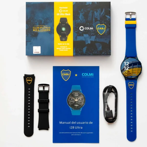 Smartwatch Colmi i28 ultra oficial Boca + correa extra + fondos exclusivos - Imagen 4