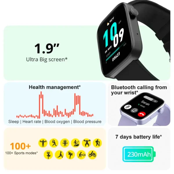 Smartwatch Colmi P71 Negro - Imagen 3