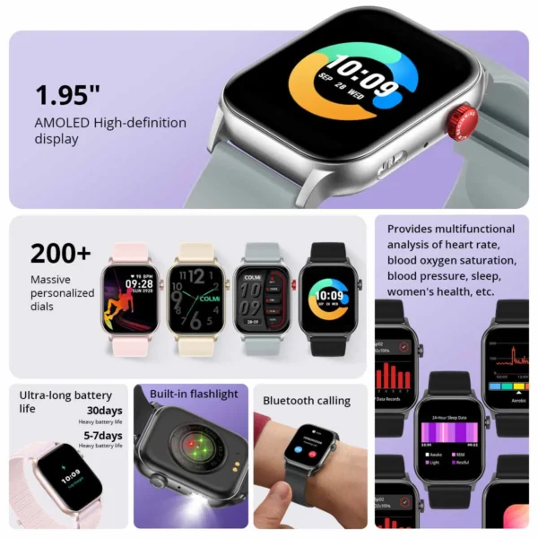 Smartwatch Colmi P78 Black - Imagen 9