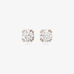 Aros Swarovski Stilla Rose Cristal Blanco