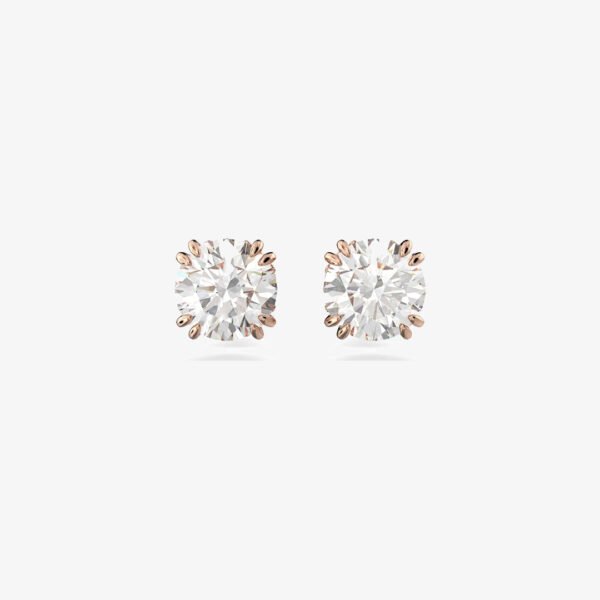 Aros Swarovski Stilla Rose Cristal Blanco