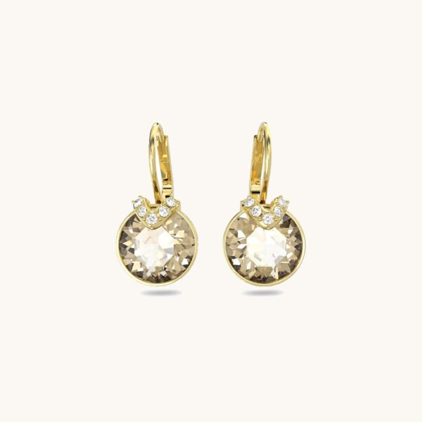 Aros Swarovski Bella V Cristal Dorado Baño de Rodio Amarillo