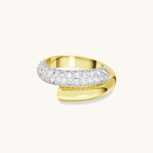 Anillo Swarovski Dextera Dorado Cristal Blanco